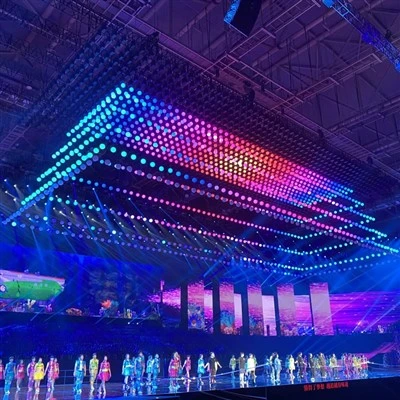 Wciągarka kinetyczna LED sterowana DMX